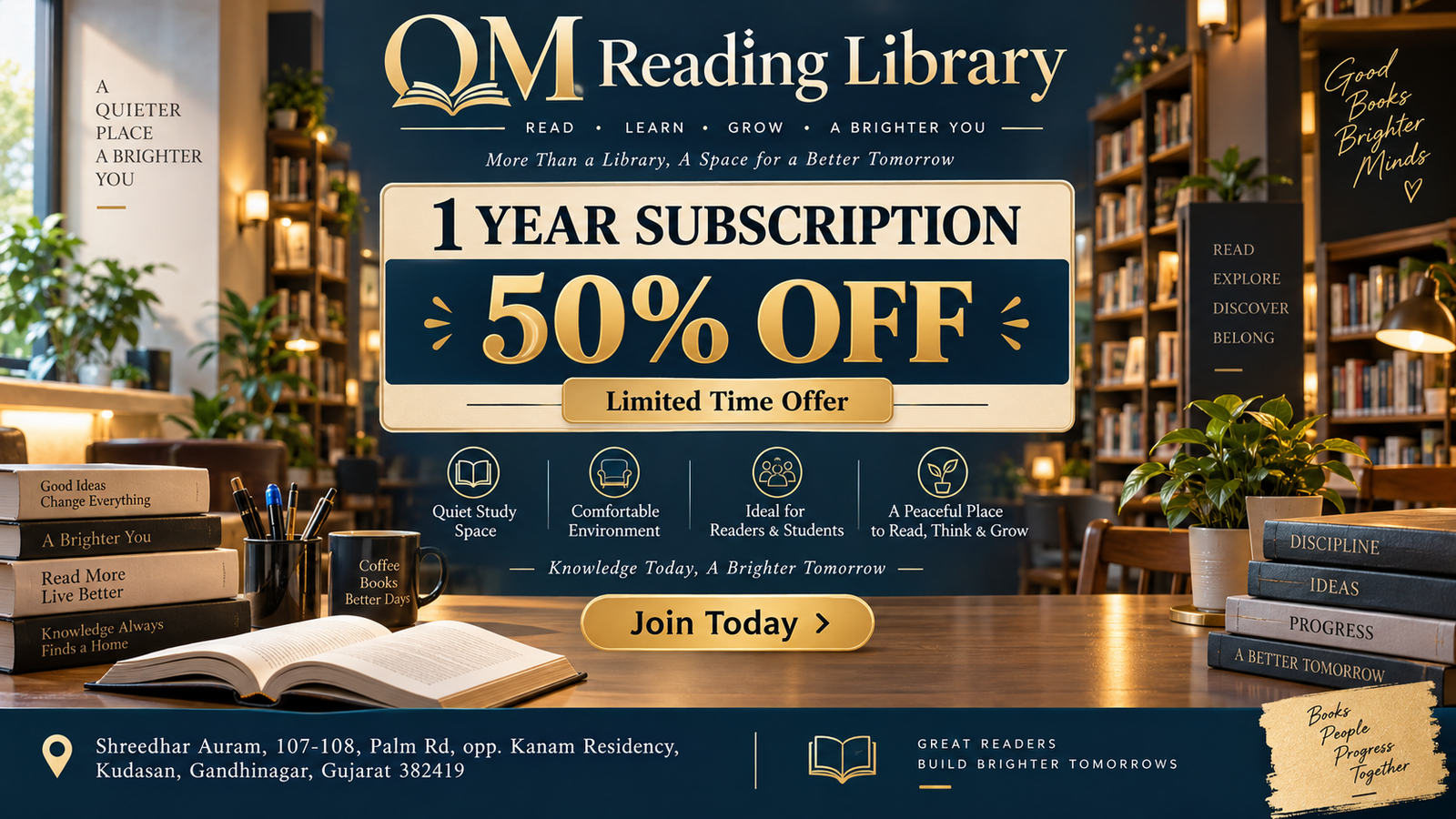 1 Year Subscription 50% OFF