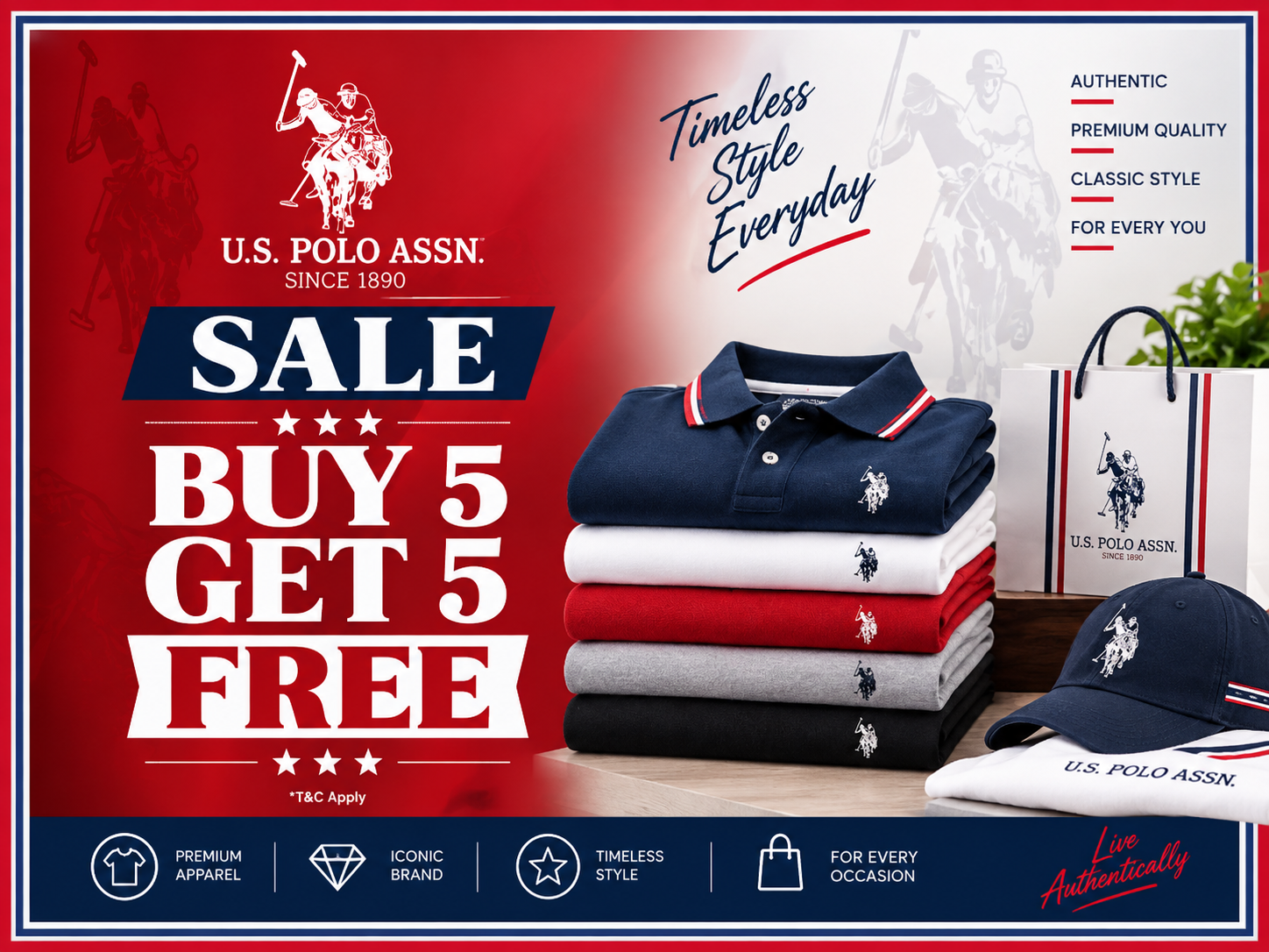 Buy 5 Get 5 Free Sale