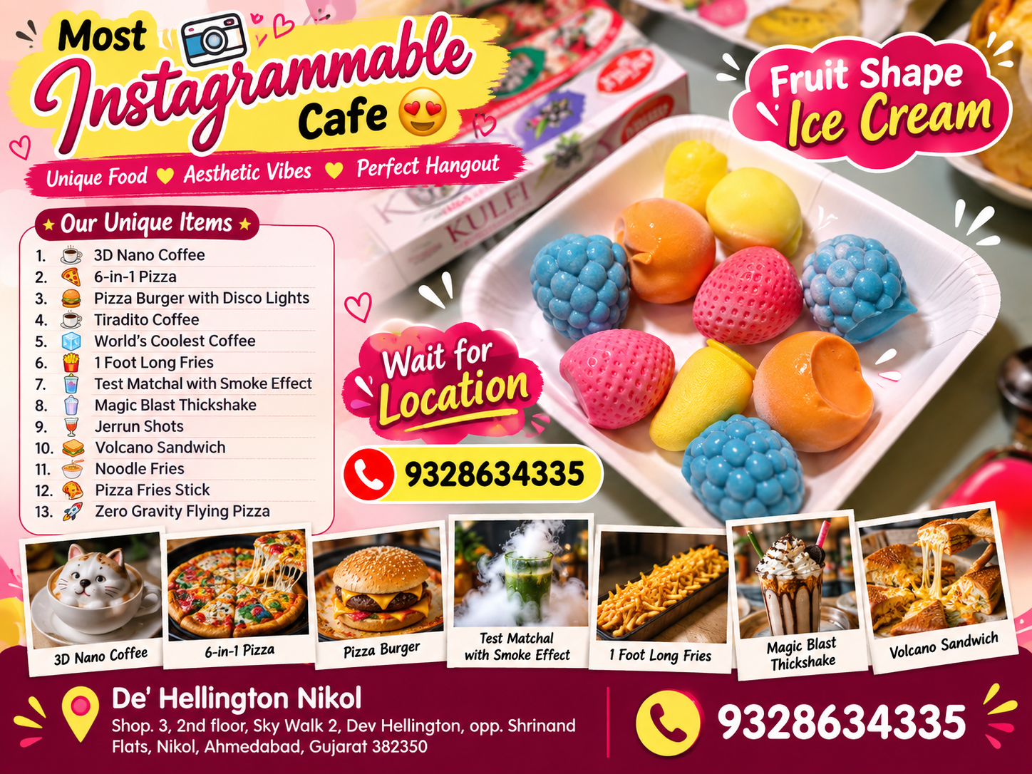 Unique Food and Fruit Shape Ice Cream Offer