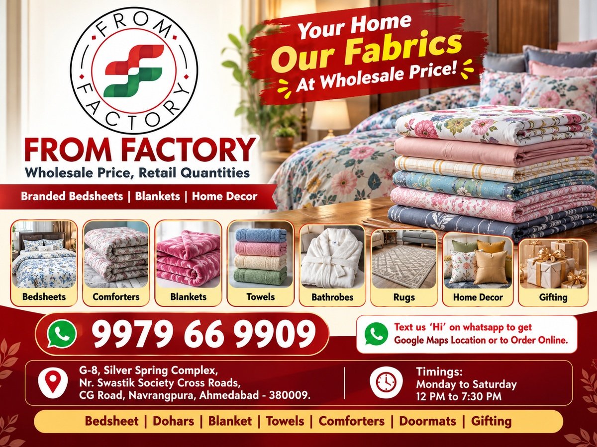 Fabrics at Wholesale Price in Ahmedabad