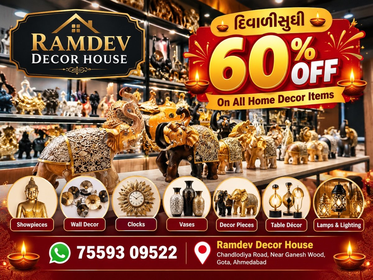 60% Off on All Home Decor Items