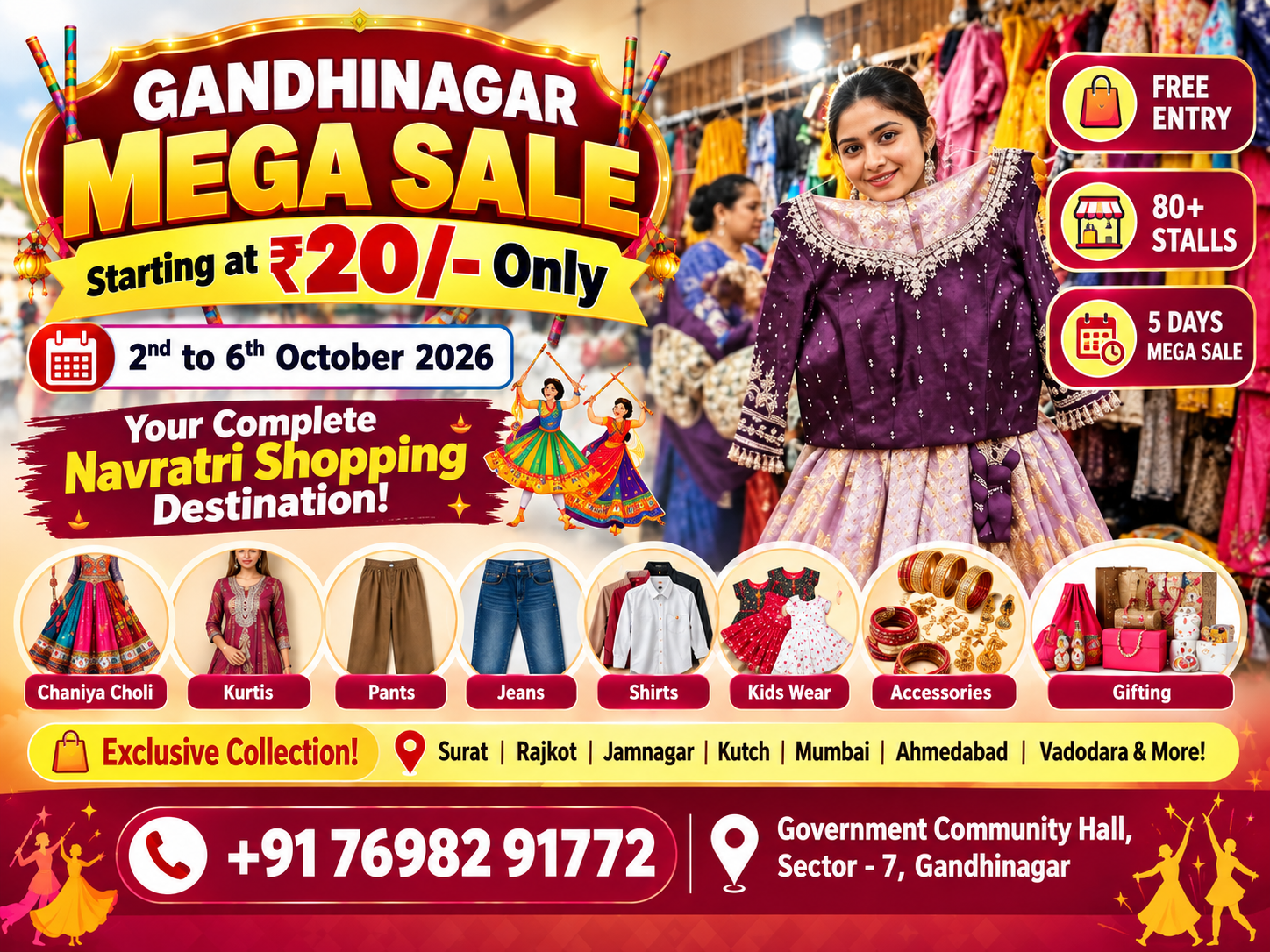 Gandhinagar Mega Sale - Complete Navratri Shopping Destination