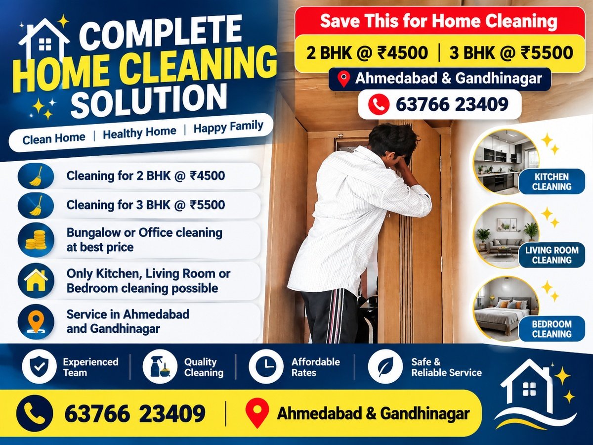 Complete Home Cleaning Solution for 2 BHK & 3 BHK