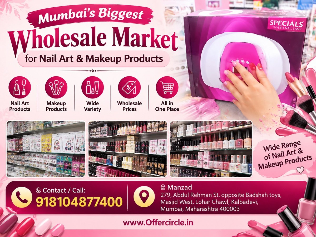 Wholesale Market for Nail Art & Makeup Products