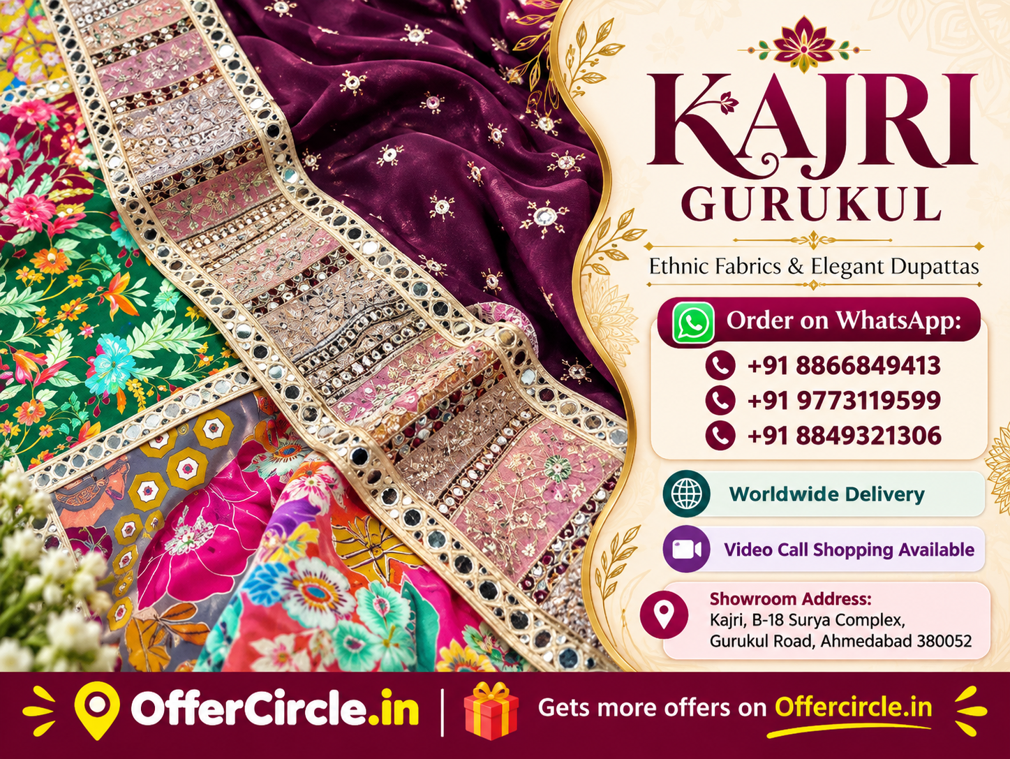 Ethnic Fabrics & Elegant Dupattas