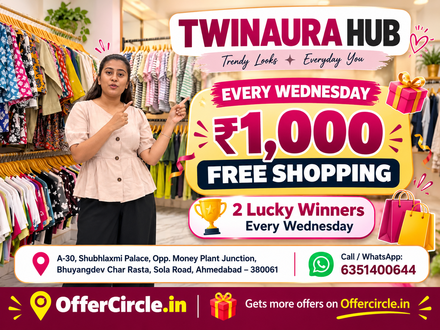 Every Wednesday ₹1,000 Free Shopping